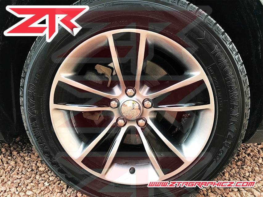 Dodge Challenger 2015-2018  Wheel Spoke Overlay Decals 18" Rims
