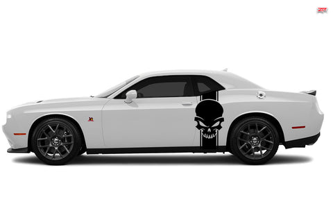 Graphic Express 1971 Dodge Challenger Quarter Panel Side Scoop Decal Kit – 4-Piece Blackout